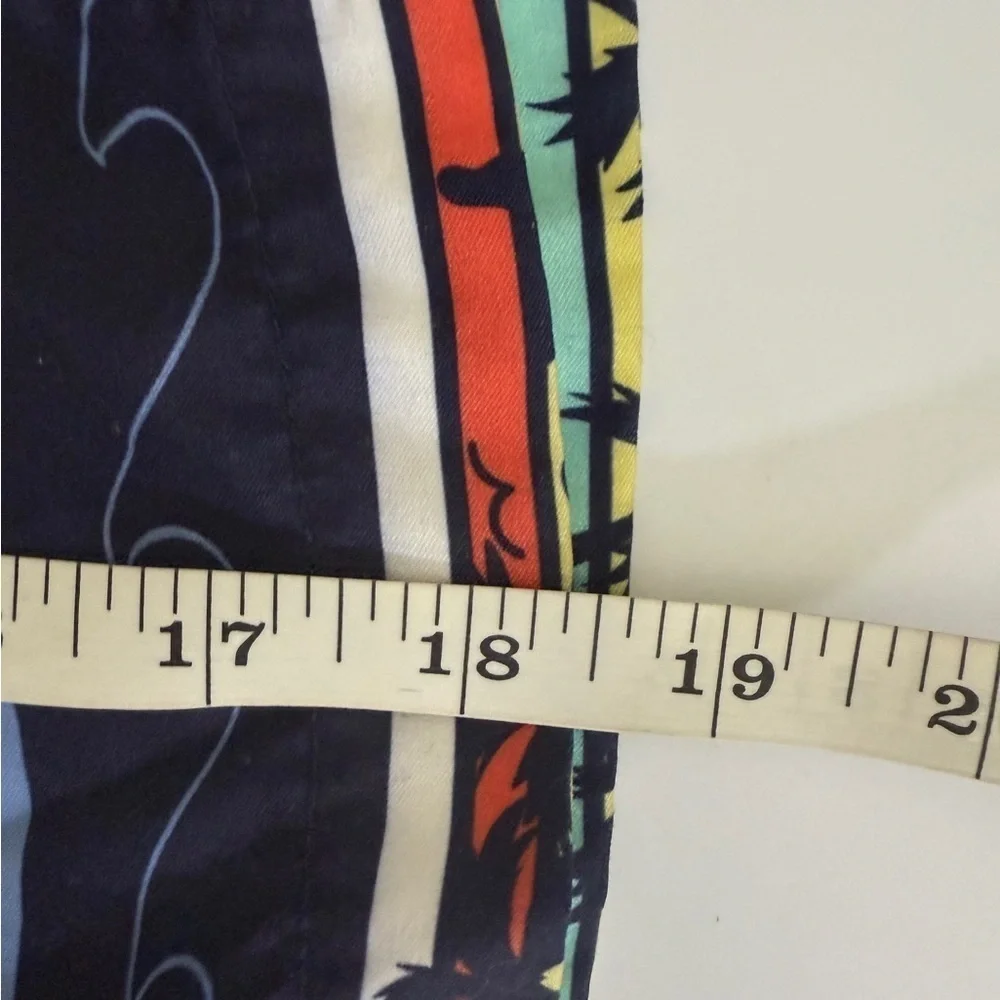 Navy Multi-Color Kids Swim Trunks